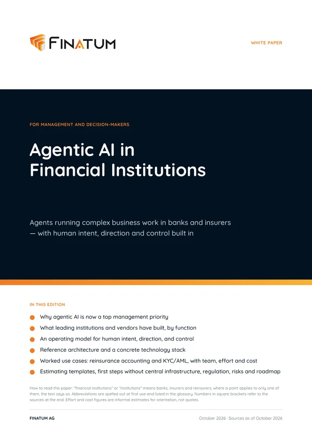 Cover: Agentic AI in Financial Institutions, White Paper